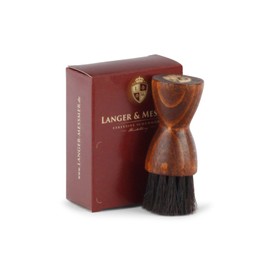 Langer & Messmer Dauber Brush | Applicator Brush | Crucible Brush | Shoe Brush from 100% Horsehair To Apply Shoe Care Products Onto The Shoe - Dark