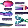 Runfly Gorgeous Retro Royal Rainbow Stainless Steel 20 Pieces Flatware