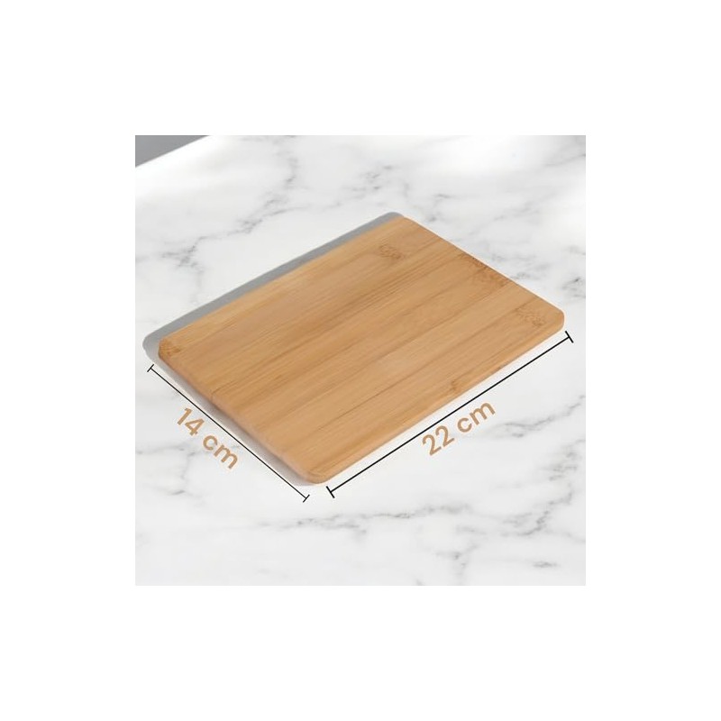 MIJOMA Bamboo Chopping Board Set, Pack of 3, Sustainable Chopping