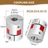 Shaft Coupling 6.35 mm to 10 mm Waves Flexible Elastic