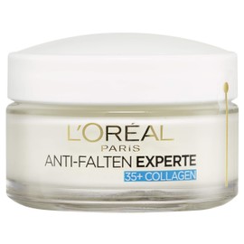 L'Oréal Paris Moisturising Care for the Face, Nourishing Anti-Ageing Cream with Collagen Biospheres, Reduces Wrinkles and Moisturises 24H Anti-Wrinkle Expert 35+, 1 x 50 ml