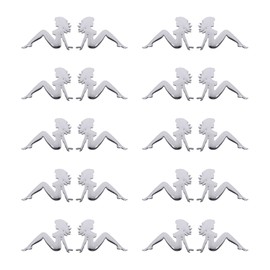 10X Nice Lady Car Vehicle Decoration Sticker Emblem Logo Badge