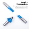 KOWOOD Router Bits Sets of 24A Pieces 1/2 Inch Shank