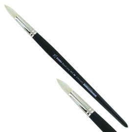 KUM 5124411 - Acrylic and Oil Brush Black Line, Round, Size 16, for Artists, Artist Brushes, Art Supplies
