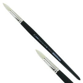 KUM 5124411 - Acrylic and Oil Brush Black Line, Round, Size 16, for Artists, Artist Brushes, Art Supplies