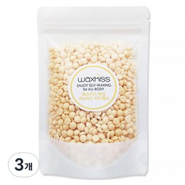 Waxkiss self-waxing custard hard wax for all body, 200g, 3 pieces / 왁스키스 셀프왁싱 올바디용 커스터드 하드왁스, 200g, 3개