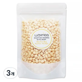 Waxkiss self-waxing custard hard wax for all body, 200g, 3 pieces / 왁스키스 셀프왁싱 올바디용 커스터드 하드왁스, 200g, 3개