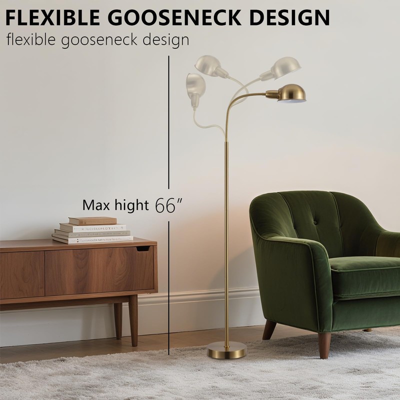 YJSQOEOE Adjustable Floor Reading Lamp Standing Lamps with Remote Control