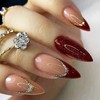 Gloss & Go 24 Reusable Artificial Fake Nail Set| Lightweight