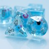 cusdie 7-Die DND Dice, Polyhedral Dice Set Filled with Animal,