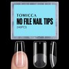 TOMICCA False Nail Tips, Square Nail Tips, 240 Pieces, Square