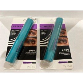 Covergirl The Super Size Fibers Mascara 12ml / 0.4oz New 2PK-- 810 Black Brown