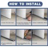 XIULIUU Door Draft Stopper, Under Door Draft Weather Stripping Noise
