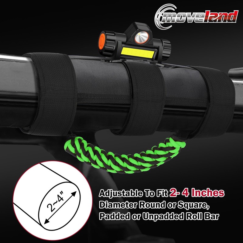 moveland 2 x Roll Bar Grab Handles with Light -