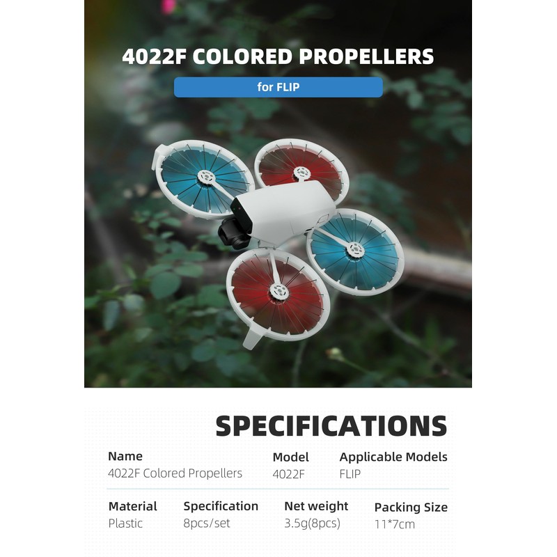 CERFFOOL Replacement Propeller for DJI Flip Propeller Lightweight Quick Release