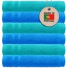 Lashuma Small Guest Towels Green 30 x 30 cm 6-Piece