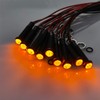 Gebildet 10pcs 110VAC LED Plastic Indicator Pilot Light Mounting Hole
