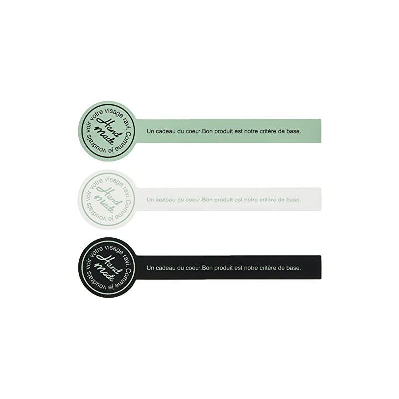 Handmade Stickers 3 Assorted Colors Lollipop-1 (60 Sheets) HLP-1S