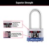 Master Lock 3DLF Outdoor Padlock with Key, 1 Pack