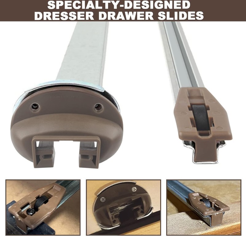 5 Sets Rite-Trak II Replacement Drawer Guide Kit, Enhanced Commercial