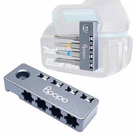 Aluminum Easy Access 1/4-Inch Hex Bits Magnetic Holders Fit for Makita 18V LXT Cordless Impacts Drivers Head,Drill Bit Tool Holster Organizer, Storage Hex Screw Bit on Power Drill,Left Side
