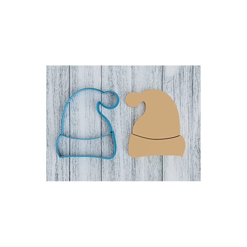 Santa Hat - Cookie Cutter/Sugar Cookie/Fondant/Clay (1359)