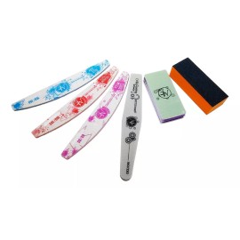 Mc Nails Kit De 6 Limas Uñas Acrílicas Naturales  Mc Nails