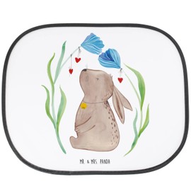 Mr. & Mrs. Panda Car Sun Shade Rabbit Flower - Easter Gifts, Easter Decoration, Gift, Easter Gifts, Car Sun Visor, Child, Sun Protection Car