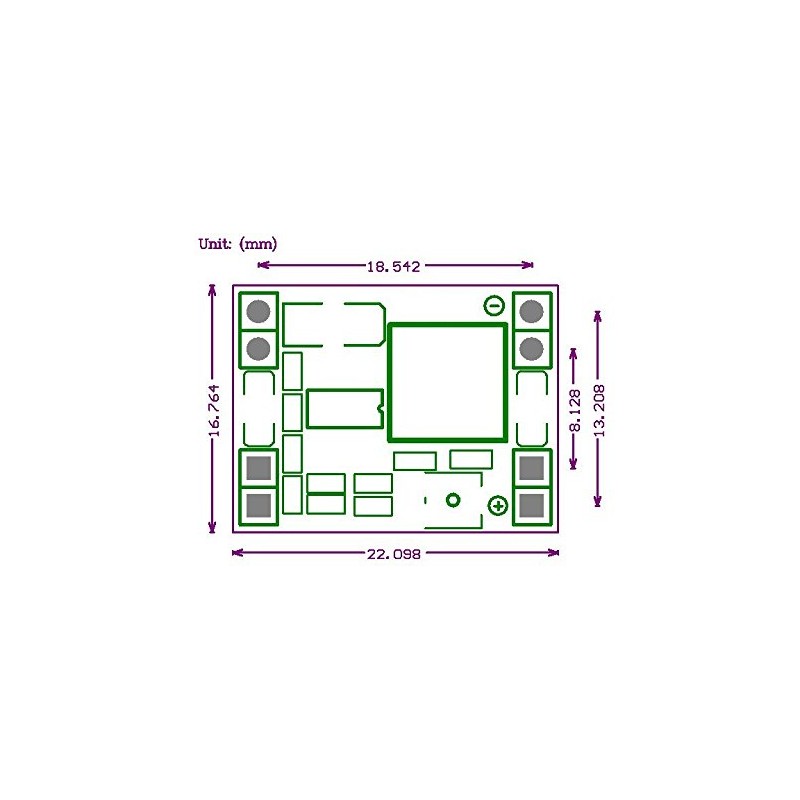 HALJIA Mini DC 6.5~28V to DC 5V MP1584 3A DC-DC