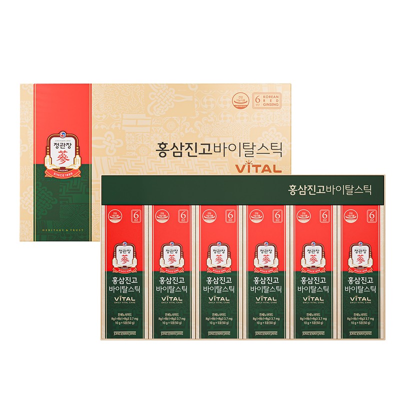 CheongKwanJang 정관장 홍삼진고 바이탈스틱 10g 30포 Korean Red Ginseng Extract
