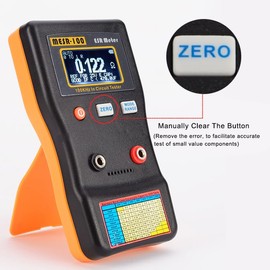 Signstek MESR-100 V2 Auto Ranging in Circuit ESR Meter Capacitor Tester/Low Ohm Meter Up to 0.01 to 100R, Support in Measuring Capacitance Resistance Circuit