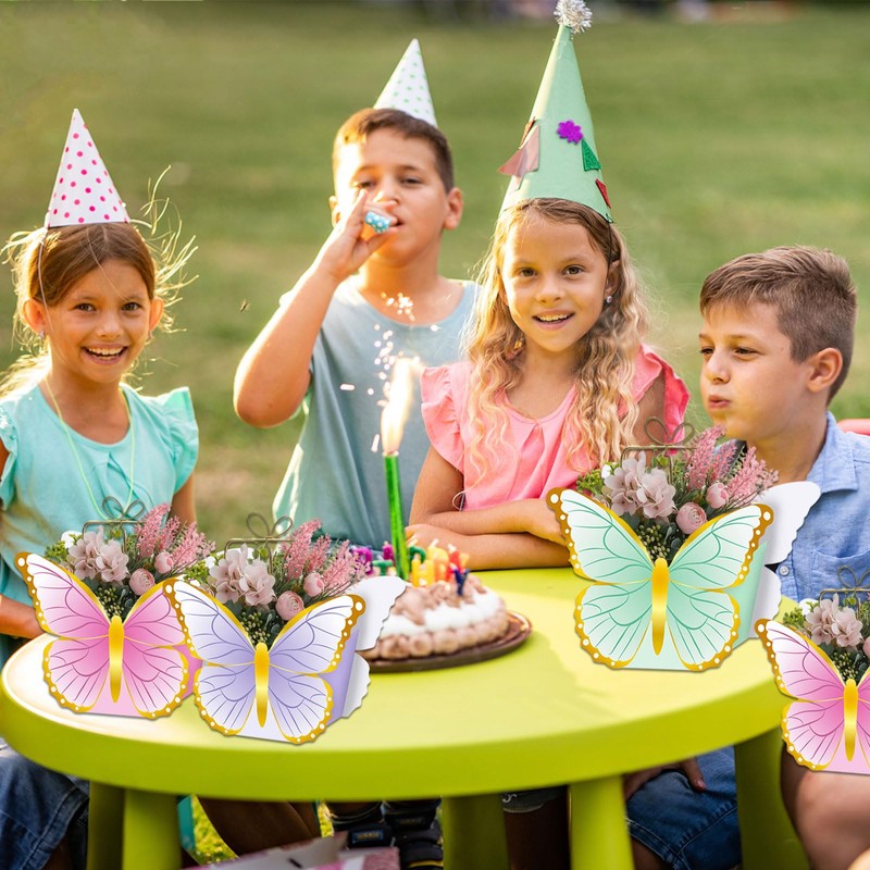 Butterfly Centrepieces, Pack of 24 Centre Pieces for Party Supplies,