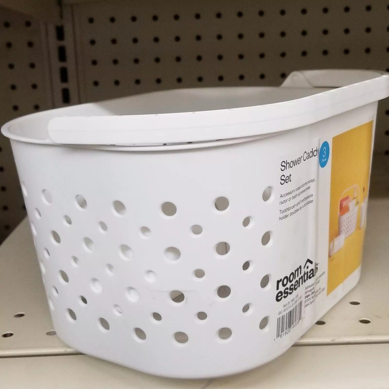 Room Essentials Shower Caddy Bath Storage Organizer Basket White 3