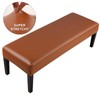 YISUN Leather Dining Room Bench Covers, Stretch Spandex Upholstered Bench