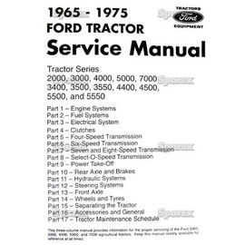 FORD TRACTOR SERVICE MANUAL 2000, 3000, 4000, 5000, 7000
