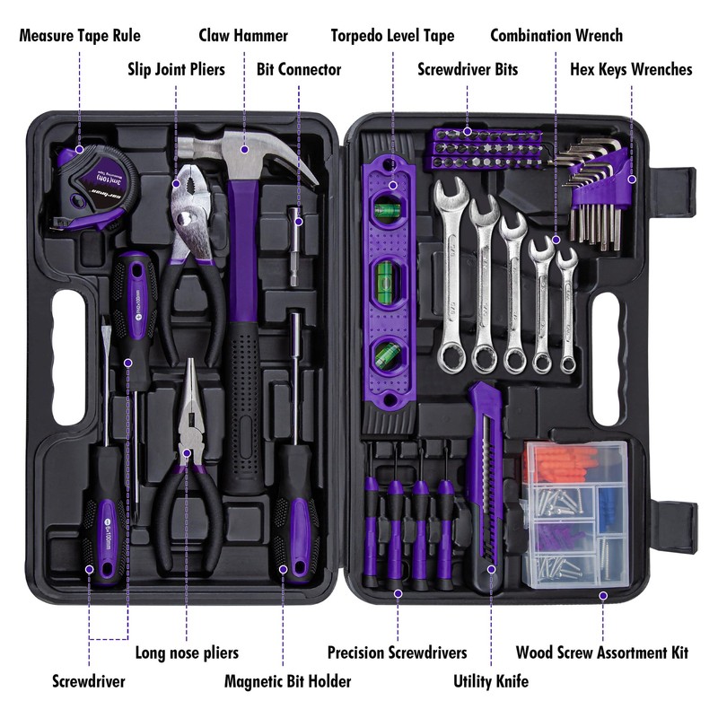 CARTMAN Tool Set General Hand Tool Kit with Plastic Toolbox