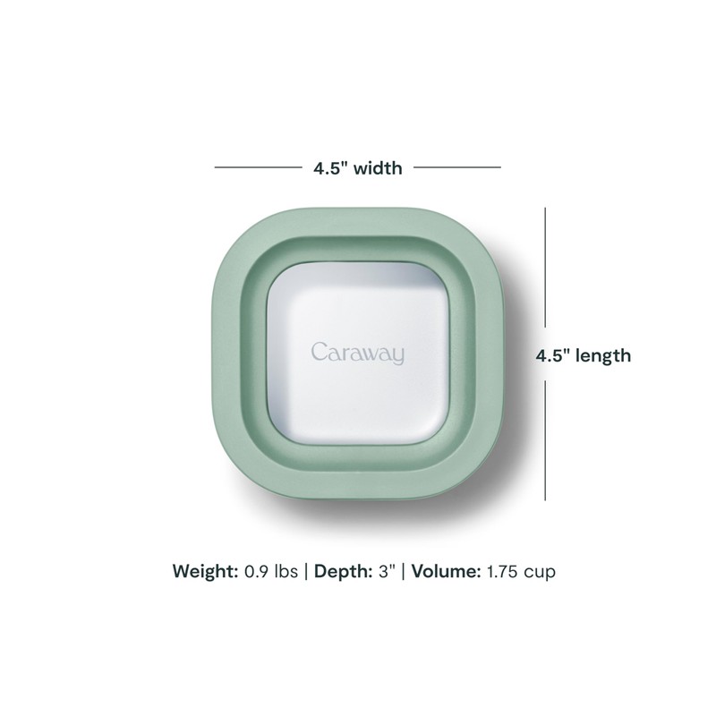 Caraway 6pc Food Storage Container Set - 1.75 Cup Glass