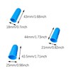 SQXBK 12PCS 25/21/18mm Mixed Color Silicone Hot Glue Gun Finger