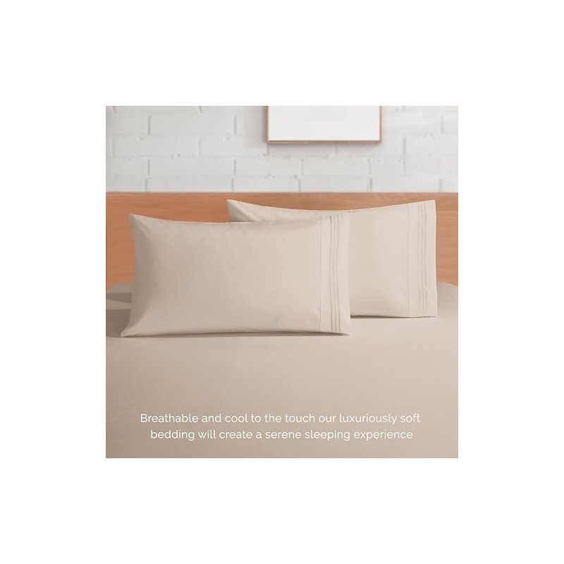Elegant Comfort 1500 Thread Count Egyptian Quality 4-Piece Bed Sheet
