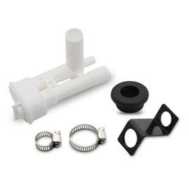 Aspaton 385230335 Black Vacuum Breaker Kit with Spray Compatible with D series T series V series Toilets 100 200 300 500H 500+ 600 700 800 900 1000 2000 3000 3100 3200 3300 3400 3600 4300 4400 4700