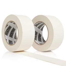 Lockport White Gaffers Tape 2 inch x 30 Yards - 2 Pack Pro White Gaff Tape - No Residue, Water Resistant, Non-Reflective, Easy Tear - Multipurpose