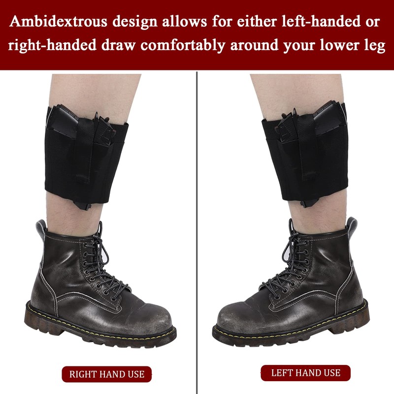 Accmor Ankle Holster for Concealed Carry, 2 Pack Elastic Leg