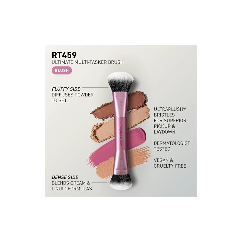 Real Techniques Ultimate Multi Tasker Pincel, Dual Ended Makeup Brush