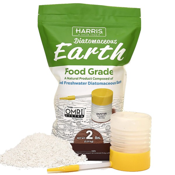 HARRIS HARRIS Diatomaceous Earth Food Grade, 2lb with Powder Duster