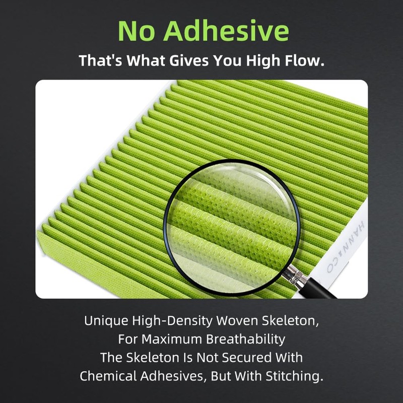 HANN&CO Activated Carbon Woven Stitching HEPA Cabin Air Filter（HCC1011）