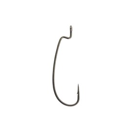 Berkley Fusion19 Hooks Offset Worm, 1/0, Smoke Satin