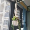 mivofo Macrame Plant Hanger 35", No Tassel Hanging Plant Holder,
