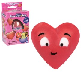SCS Direct Valentine's Day Super Grow Eggs - Hatch and Grow Your Own Pets - The Grow Huge Gift for Kids, Mom, or Loved Ones (1-Pack)