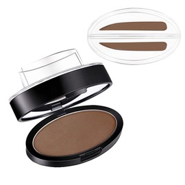 GL-Turelifes Eyebrow Stamp Powder Perfect Eyebrow Power Seal Nature Brow Stamp Makeup Tool Delicate Eyebrow Shape for Professional and beginner (#2 Unibrow(Light Brown))