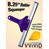 VViViD Handheld All-Purpose Rubber Household Squeegee Including Yellow Multi-Purpose Window